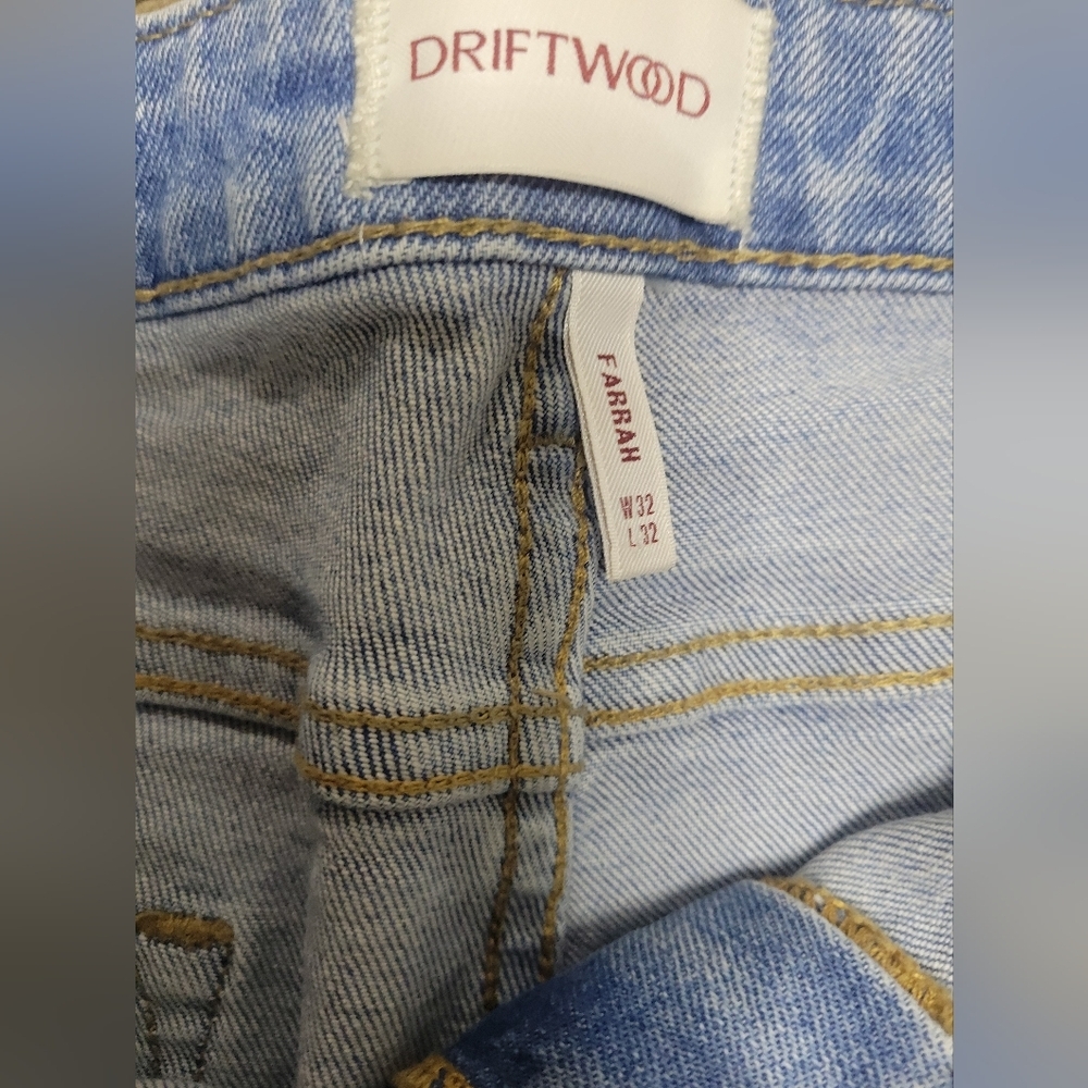 DRIFTWOOD Light Blue Wide Leg Jeans - Picture 4 of 4